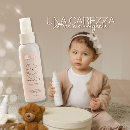 Acqua profumata per bambini talcata e muschiata