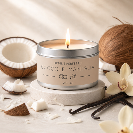 Candela profumata - Cocco e Vaniglia