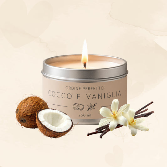 Candela profumata  - Cocco e Vaniglia