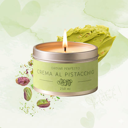 Candela profumata - Crema al pistacchio